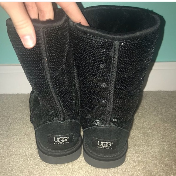 Black Sequin UGGs - Picture 2 of 2